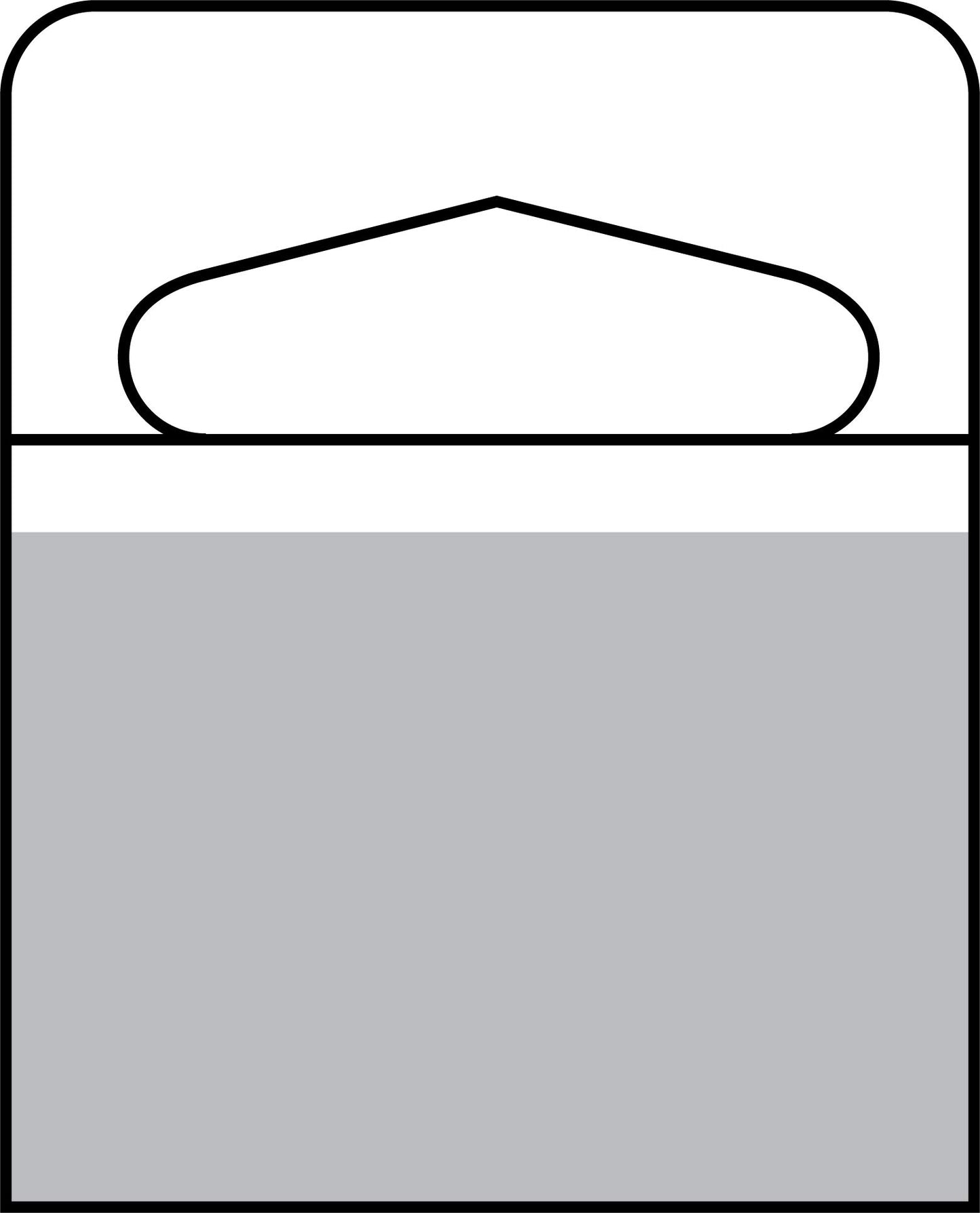 Kenco 1-1/4" x 1-5/8" Slot Holed Adhesive Hang Tabs 1000/Pack