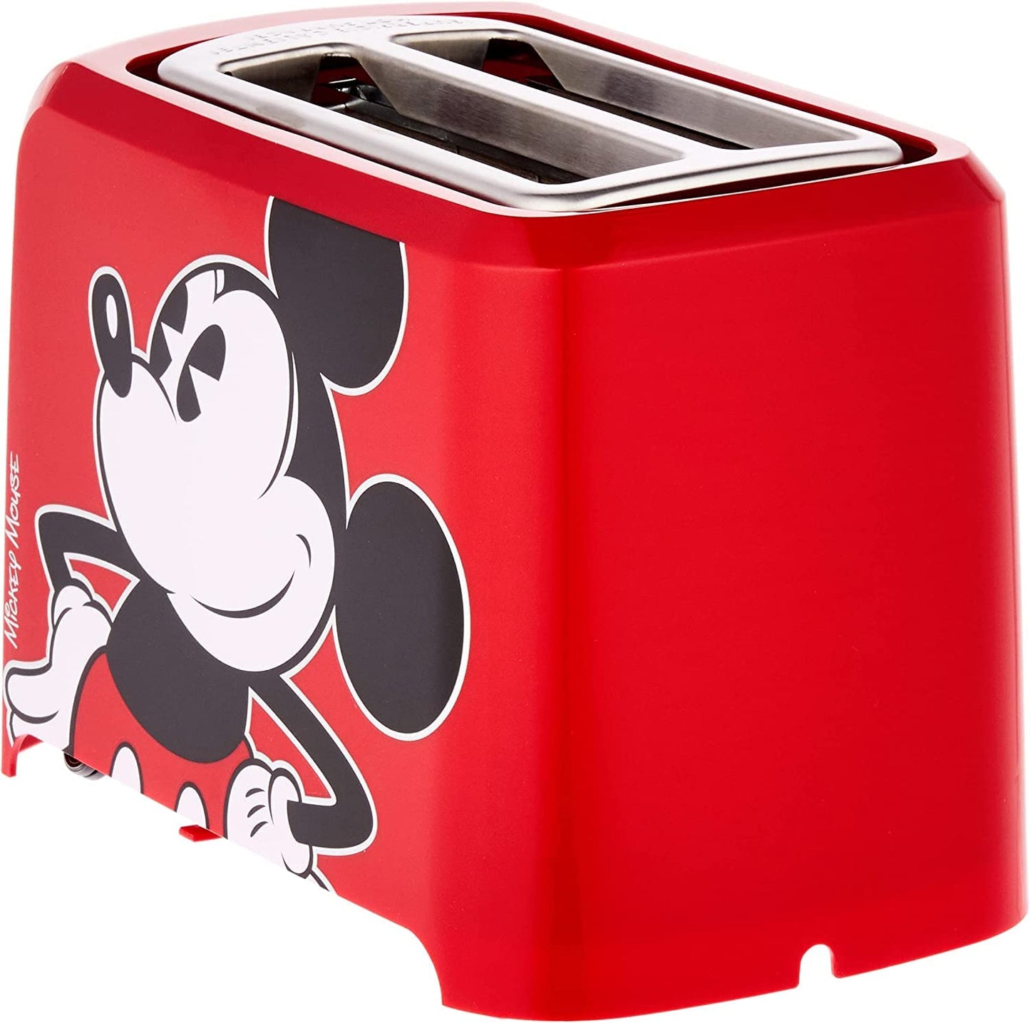 Disney Mickey Mouse 2 Slice Toaster by Select Brands - Disney Toaster for Breakfast Toast & Sandwich Bread - Kitchen Essential with Browning Control - Self-Centering Slots & High Rise Toast Lift