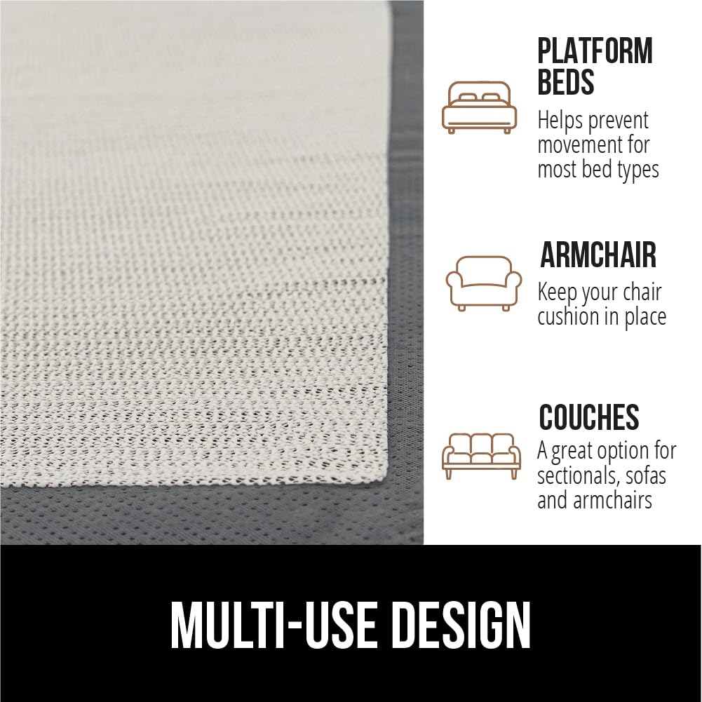 GORILLA GRIP Original Mattress Slide Stopper and Gripper, King, Keep Bed and Topper Pad from Sliding for Sofa, Beds, Chair Cushion, Mattresses, Easy Trim, Slip Resistant, Grips Helps Stop Slipping
