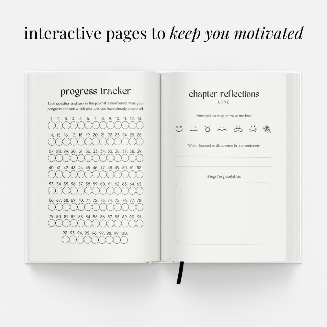 The Growth Guided Journal - Like Therapy in a Journal for Self-Discovery, Healing, Self-Love and Personal Growth - Daily Journal Prompts for Self-Care - Wellness Gift for Men and Women
