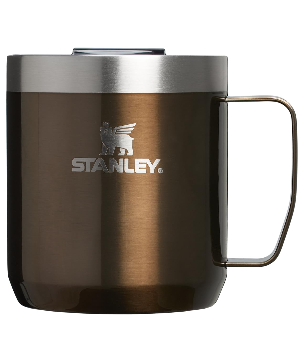 STANLEY Everyday Camp Mug 12oz | Drink Through Lid | Cup for Coffee, Tea and Drinks | Insulated Stainless Steel Coffee Mug | BPA-Free | Gunshine Metal