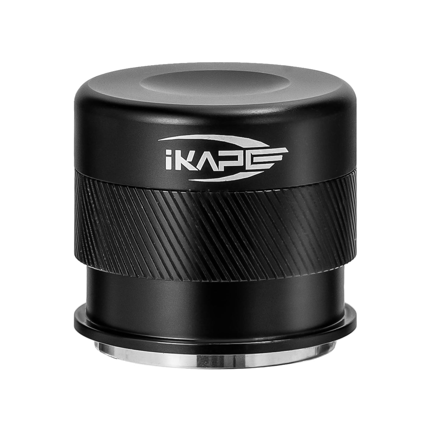 IKAPE 58mm Espresso Tamper, Premium Barista Coffee Calibrated Tamper with Spring Loaded, 100% Stainless Steel Tamper Compatible with All 58MM Bottomless Portafilter (Black)