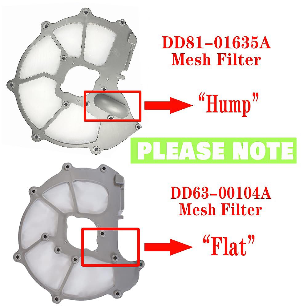 Upgrade DD81-01635A For Samsung Dishwasher Mesh Filter Sump Filter (Hump Version) - Compatible With Samsung Dishwasher Parts (Match DD81-01634B Sump-Cover)