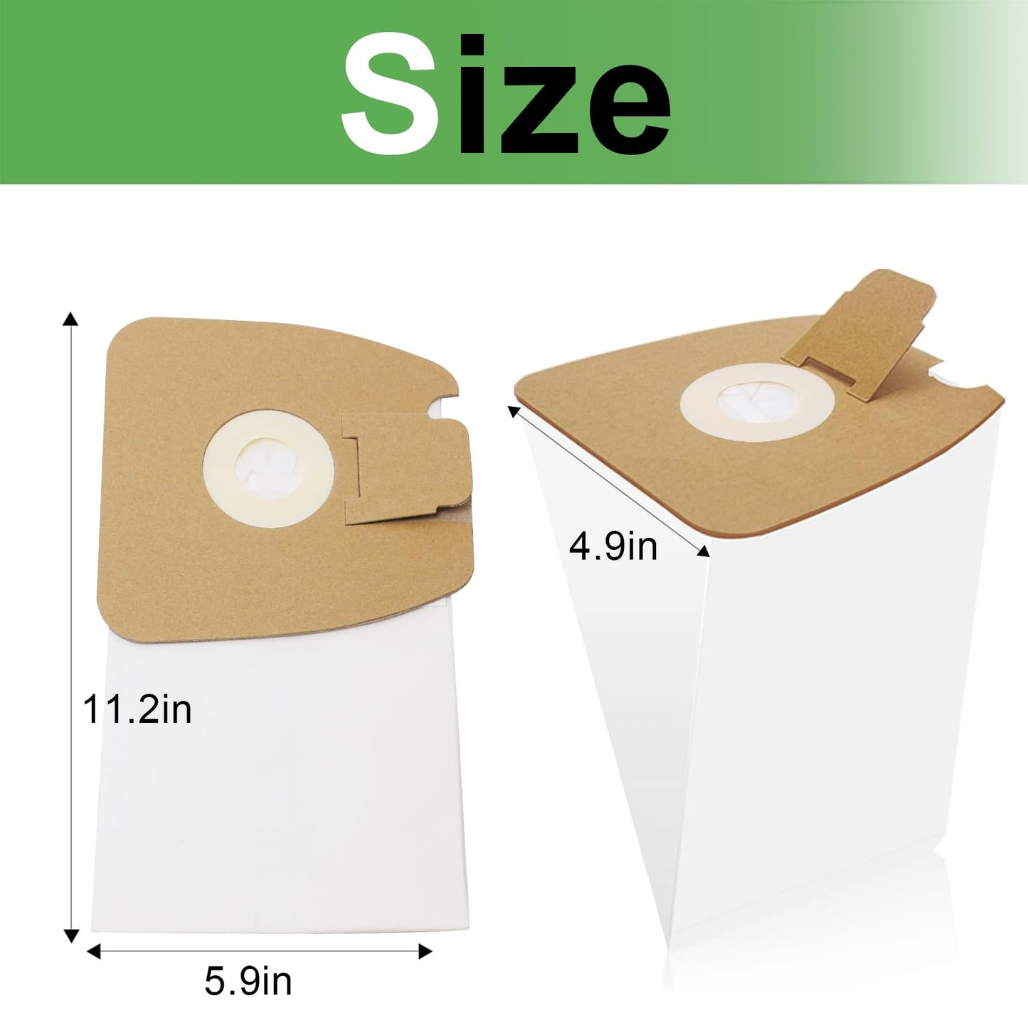 36 Pack Vacuum Bags Replacement for Eureka Mighty Mite 3670 and 3680 Series, MM Vacuum Bags 60295A