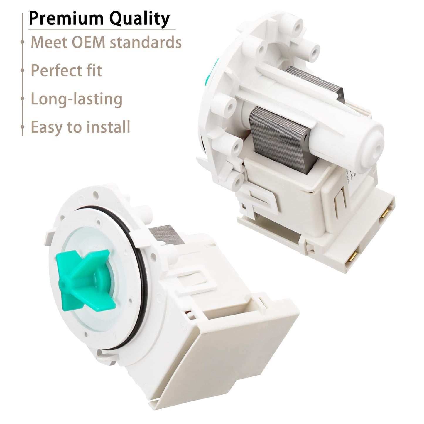 Dishwasher Drain Pump Replace for Frigidaire FGHD2433KF1 FGHD2465NF1A FFCD2413US2A FGID2466QF4A FFBD2406NS0A FFBD2406NB7B FGID2466QF5A FFBD2406NW0A FFID2423RS4B FGID2466QB5A FFBD2406NB8B