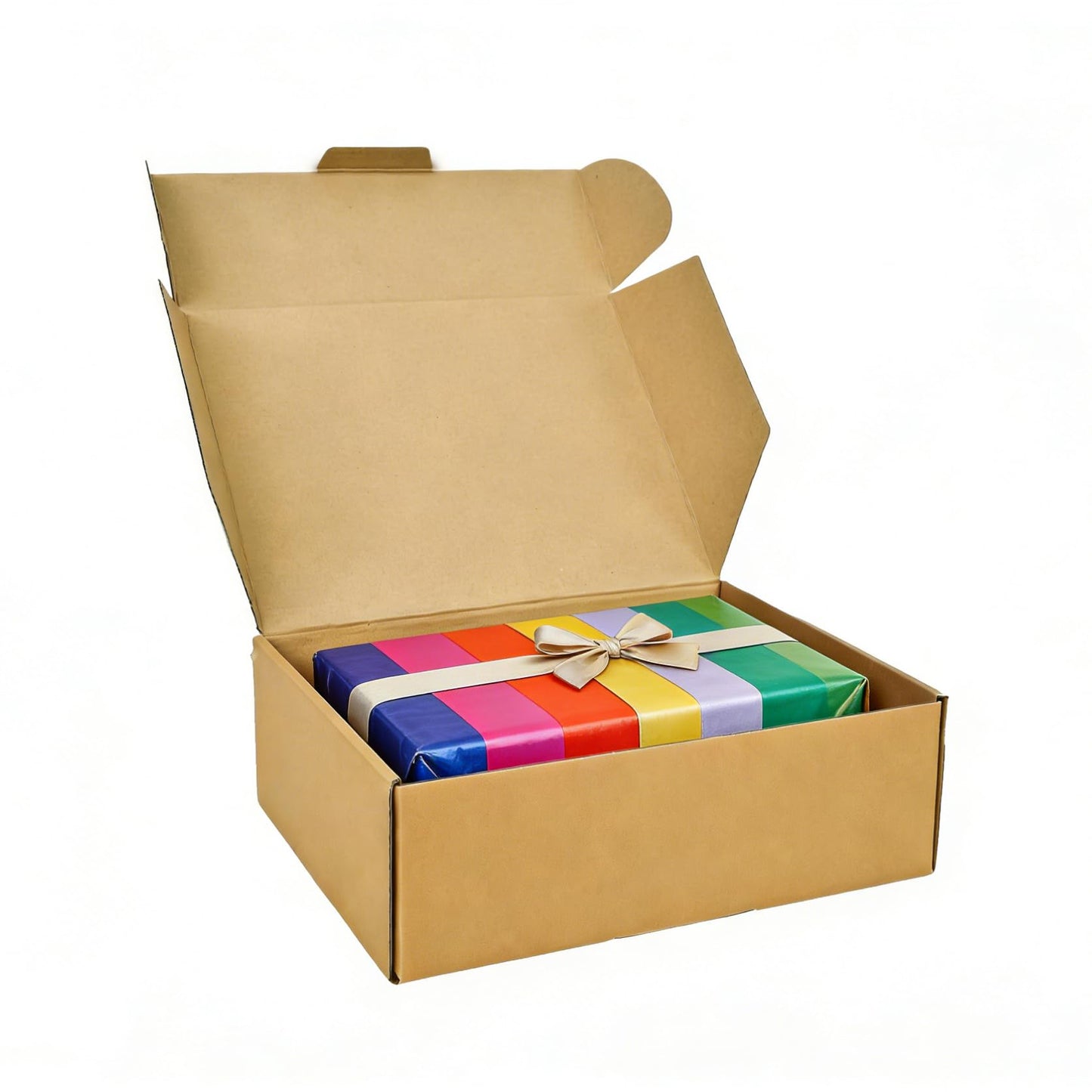 WINHPH 12x9x4 Inches Shipping Boxes, White Corrugated Cardboard Literature Mailer for Small Business, Set of 20 Packaging Supplies