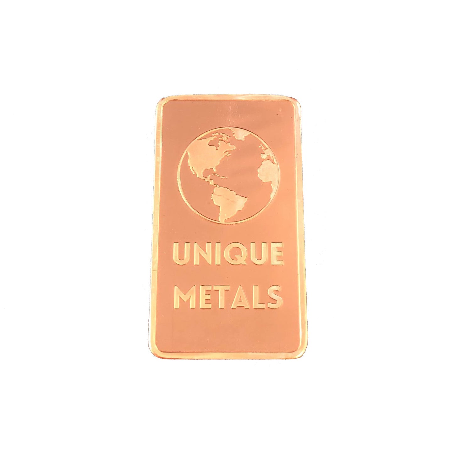 Pack of 10 of One Troy Ounce Copper Bar Bullion Paperweight .999 Pure Copper Indigo Metal Bars | Made in USA by Unique Metals