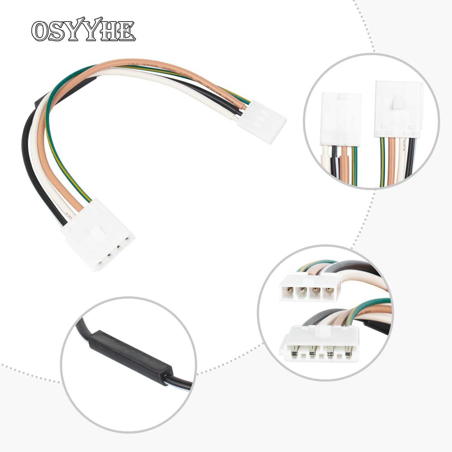 W10838084 Refrigerator Ice Maker Harness Wires for Whirlpool Refrigerator Harness Wire W10508644 WPW10838084