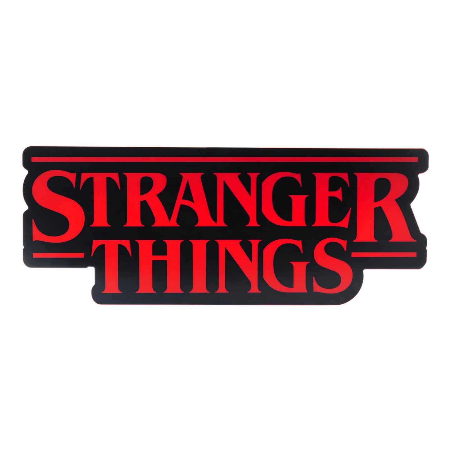 Paladone Stranger Things Shaped Logo Light, 30cm (11.8") Wide Wall or Desk Lamp with USB or Battery Power, Phase & Pulse Modes, Officially Licensed Netflix Merchandise