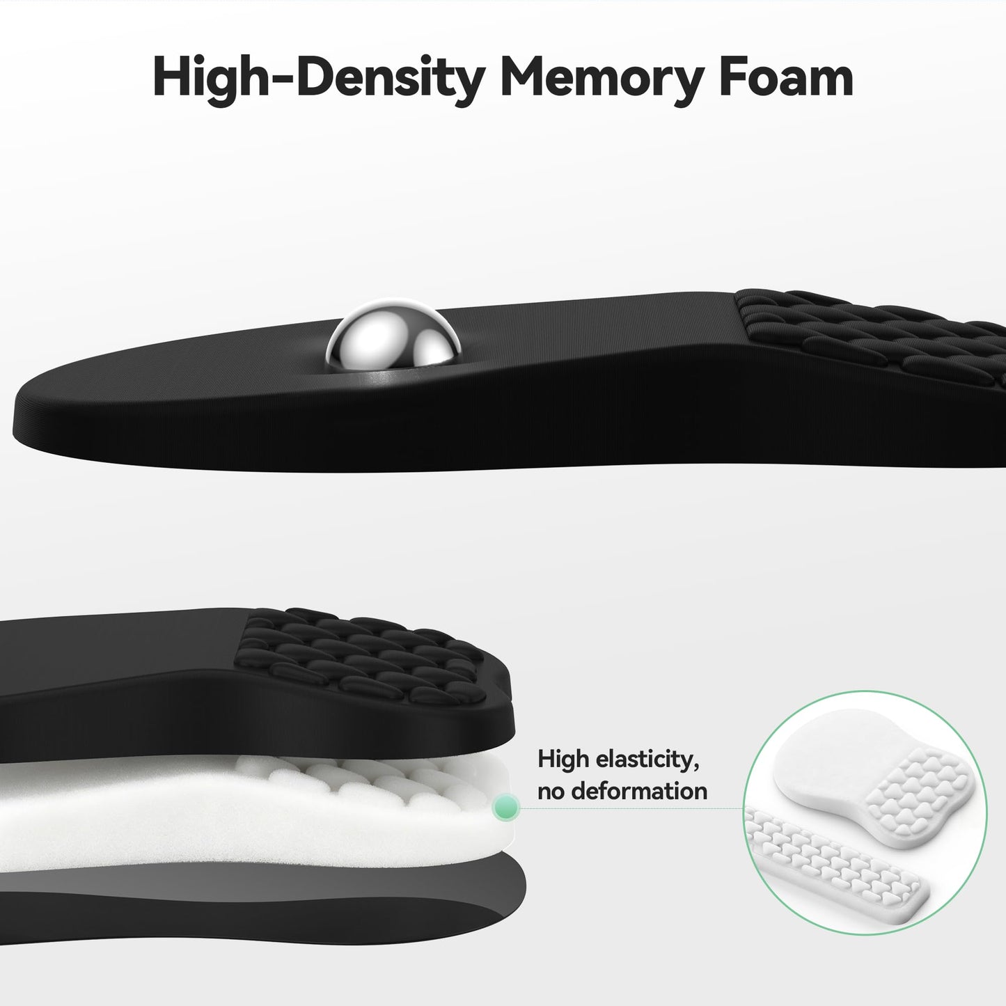 Ergonomic Mouse Pad with Wrist Rest,Keyboard Pad and Mousepad with Wrist Support,Massage Design Effectively Relieves Carpal Tunnel Syndrome Suitable for Computers and Laptops