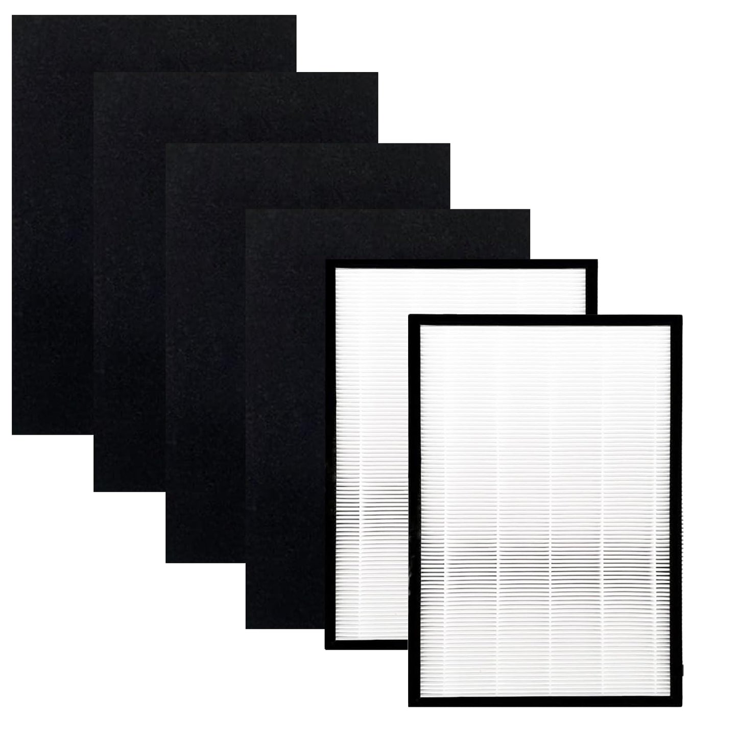 FLT5600 Filter N Replacement for GermGuardian AC5600W AC5600WDLX Air Purifier | 2-Pack HEPA 4-Pack Activated Carbon Pre-Filters – Capable of Capturing Dust, Smoke, Pet Dander, Ideal for Home & Office