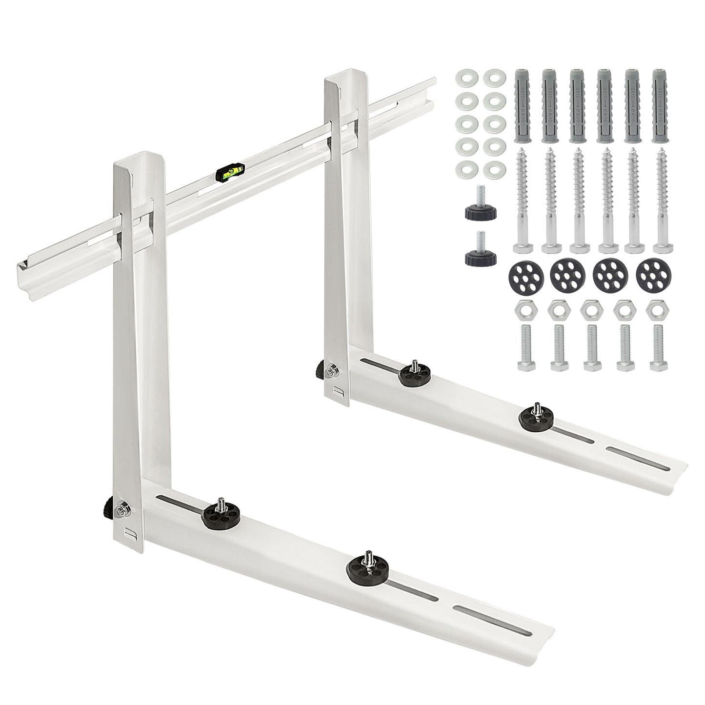 Mini Split Wall Mounting Bracket for Air Conditioner Heat Pump System Unit 9000-36000 BTU, Heavy Duty Foldable Support Bracket for for Ductless Mini Split, HVAC, Compressor
