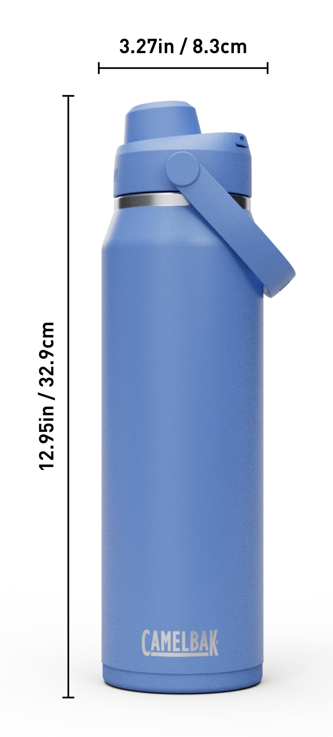 CamelBak Thrive Chug Insulated Stainless Steel Water Bottle, Cold Retention with High Flow Lid for Everyday Hydration and Active Use, 32oz, Sky Blue