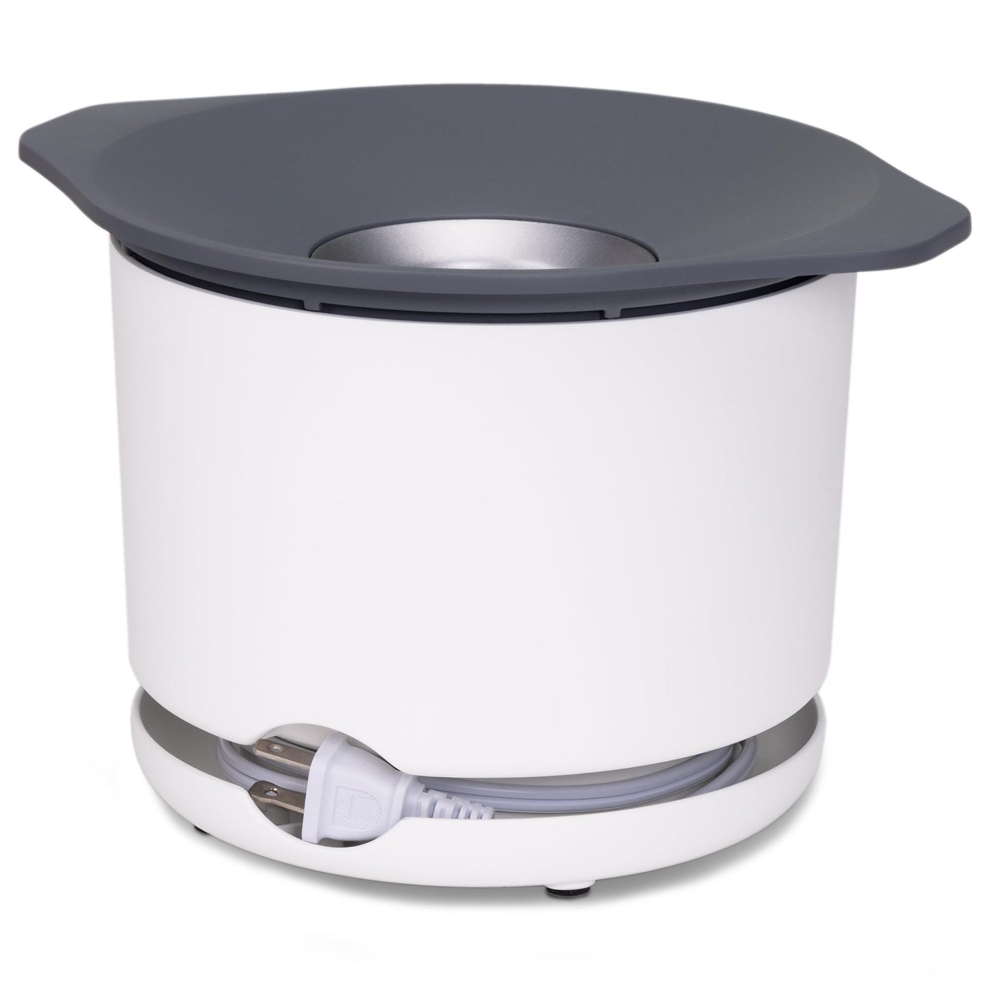 Presto 04812 PopLite Our Munch Hot Air Popcorn Popper - Family Sized, Built-In Serving Bowl, Compact Design, 15 Cups, White