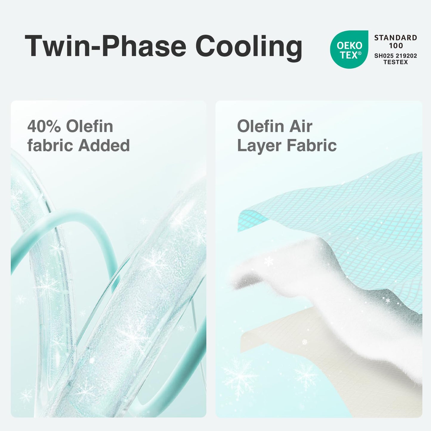 Novilla Cooling Mattress Topper Twin Size, Cooling Factors Infused Mattress Pad for Hot Sleepers, Breathable Mattress Cover with Deep Pocket, Soft Down Alternative Bed Topper for Back Pain Relief