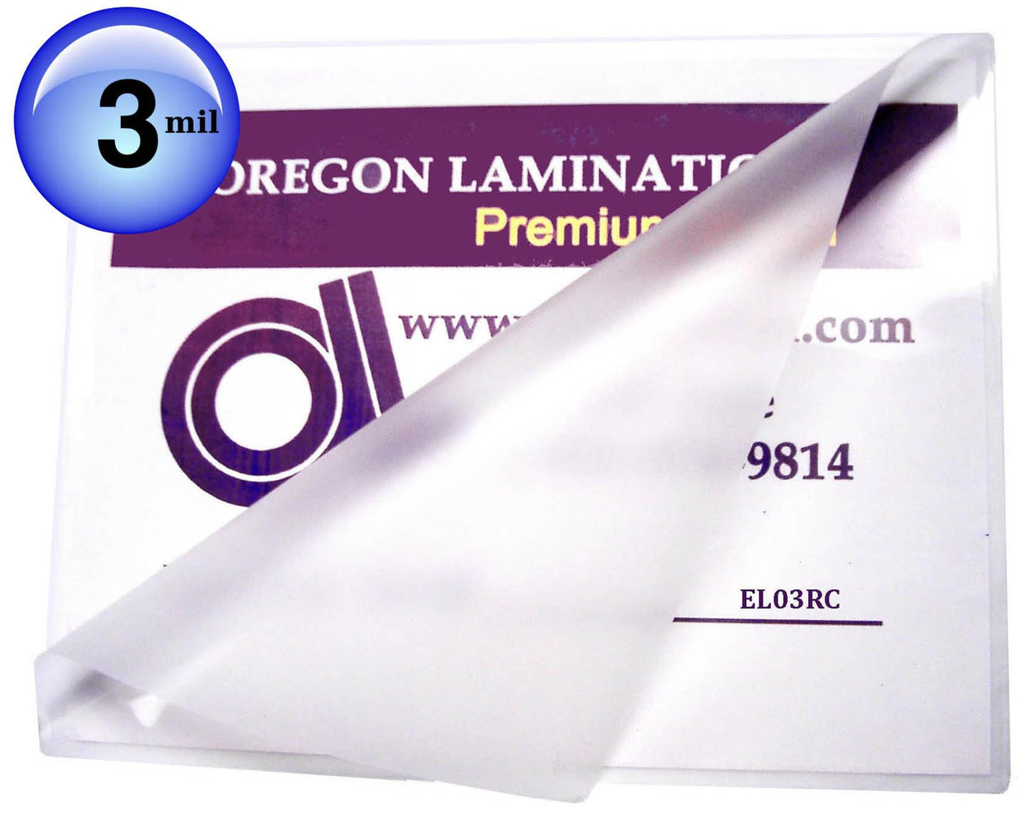 Oregon Lamination Heat Activated Laminating Pouches 12” x 18” x 3 mil (305mm x 457mm x 75 microns Thick) for up to 11.75” x 17.75” Sheets [pk of 100] Large Menu Size, Clear Gloss