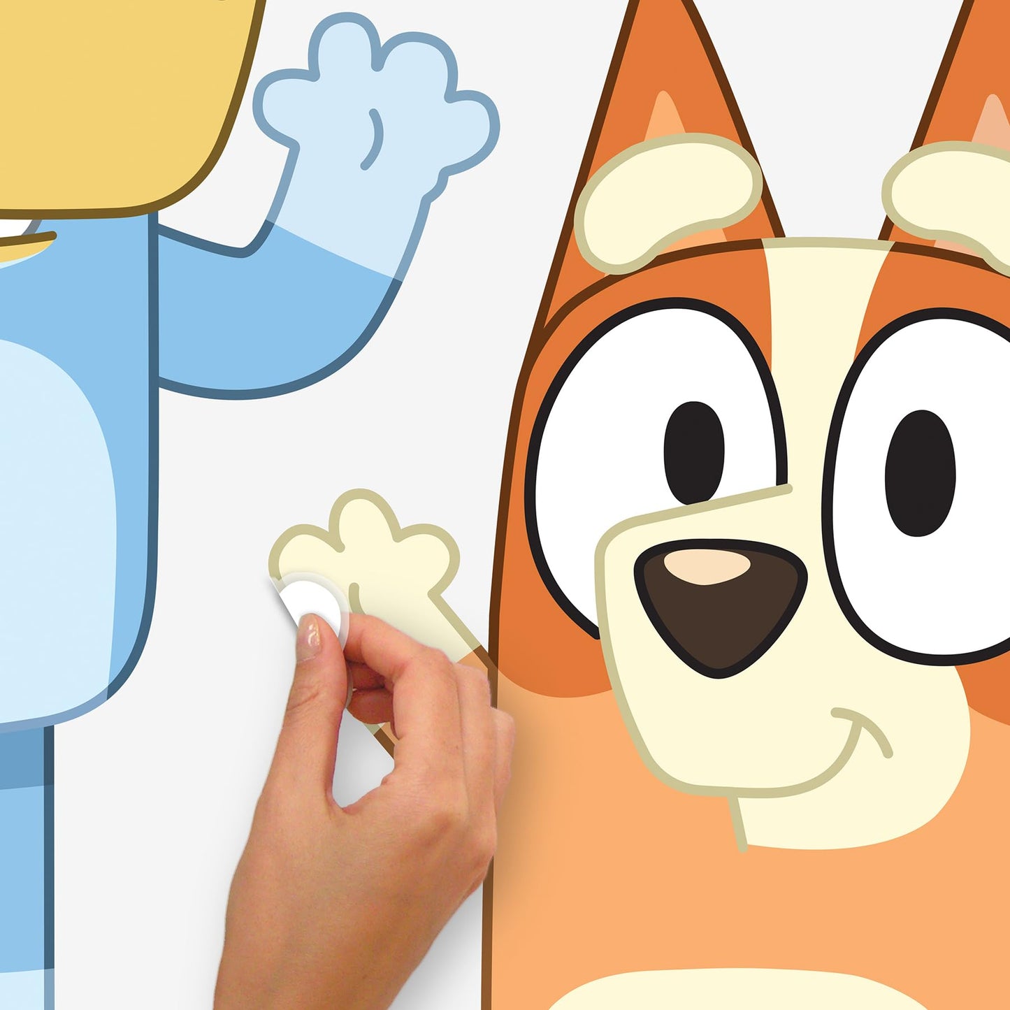 RoomMates Bluey and Bingo Character Blue Peel and Stick Wall Decals, RMDM5560