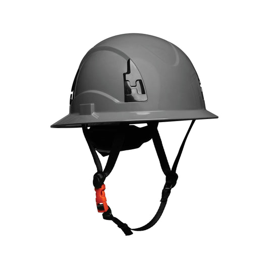Malta Dynamics APEX Type 2 Class E Full Brim Safety Helmet, ANSI Z89.1, EN12492, OSHA 1910 and OSHA 1926 Compliant, Rated for 20,000 Volts, Grey