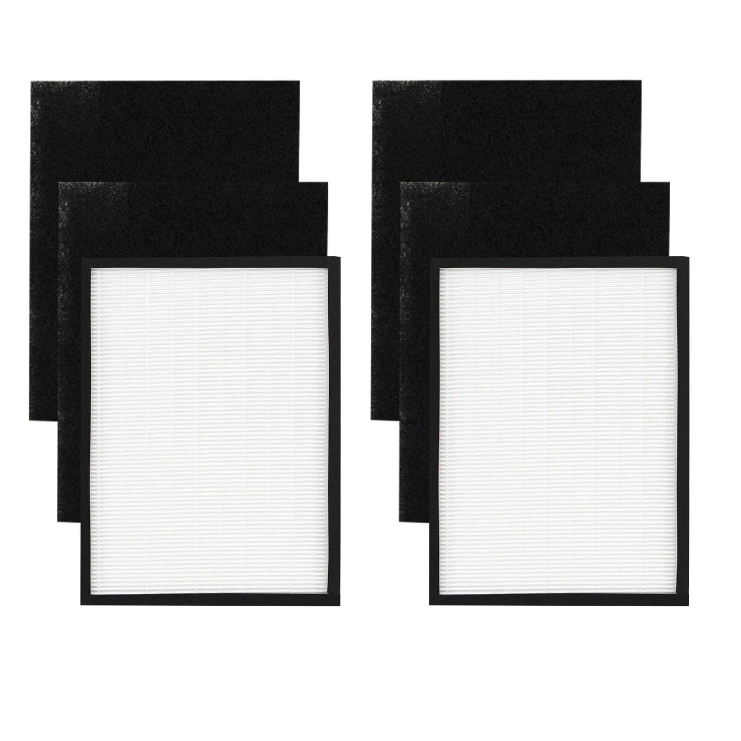 Replacement Filter for Sears/Kenmore 83190: Fits Air Purifier Models 85250 83250, 2 H13 Filters + 4 Activated Carbon Pre-Filters