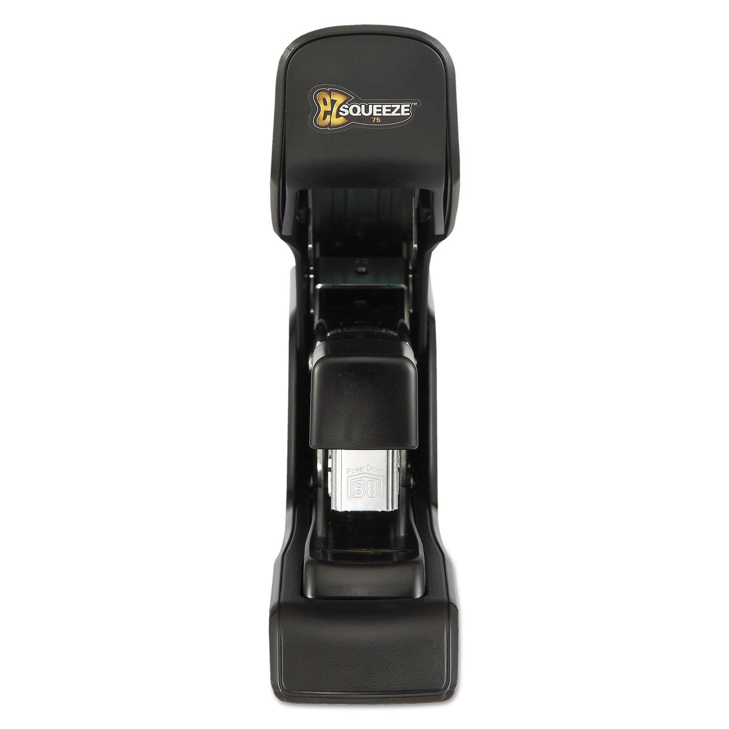 Bostitch Office EZ Squeeze 75 Sheet Flat Clinch Stapler, Reduced Effort, Black (B875)