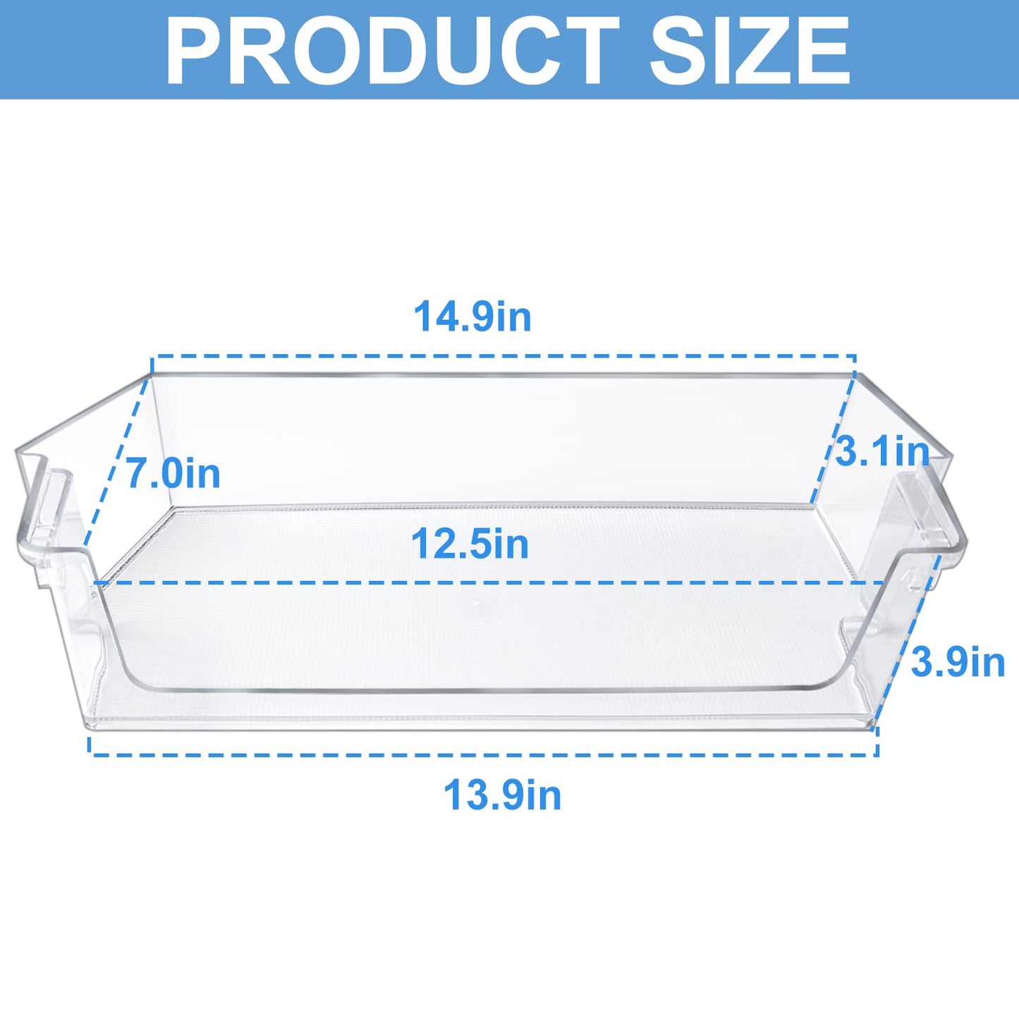 Sikawai 2 Pack W11239961 W10900538 Door Shelf Bin Replacement - Fit for Whirlpool Refrigerator WRS311SDH//WRS325SDH/WRS321SDH Replaces 4591452 W10900538 AP6333410 PS12578777 EAP12578777