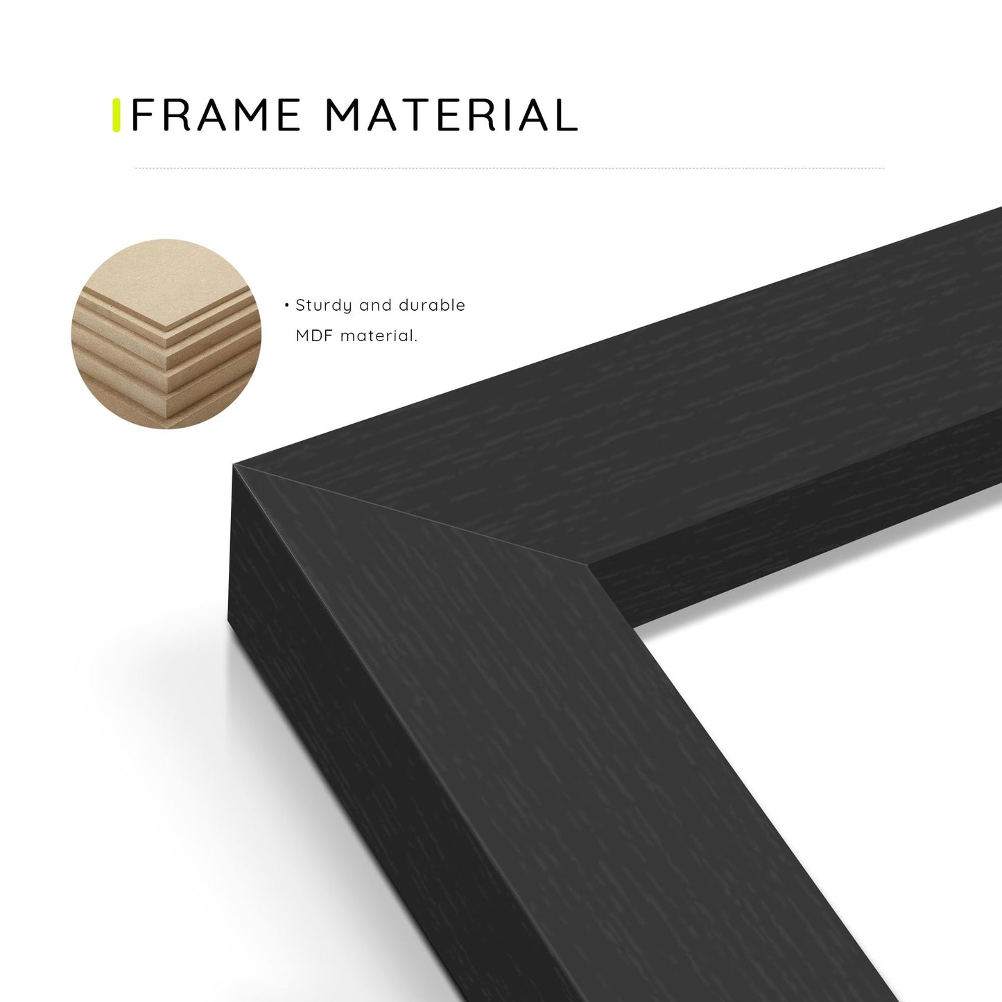 Picrit 8x10 Picture Frame Set of 12, Wall Gallery Photo Frames without Mat, Multi Photo Display for Home Decor, Black Wood Grain