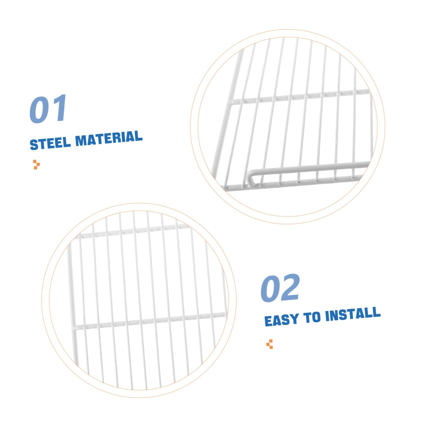 ELAYARD Refrigerator Shelf Replacement Refrigerator Metal Wire Shelves Fridge Organizer for Commercial and Home Use