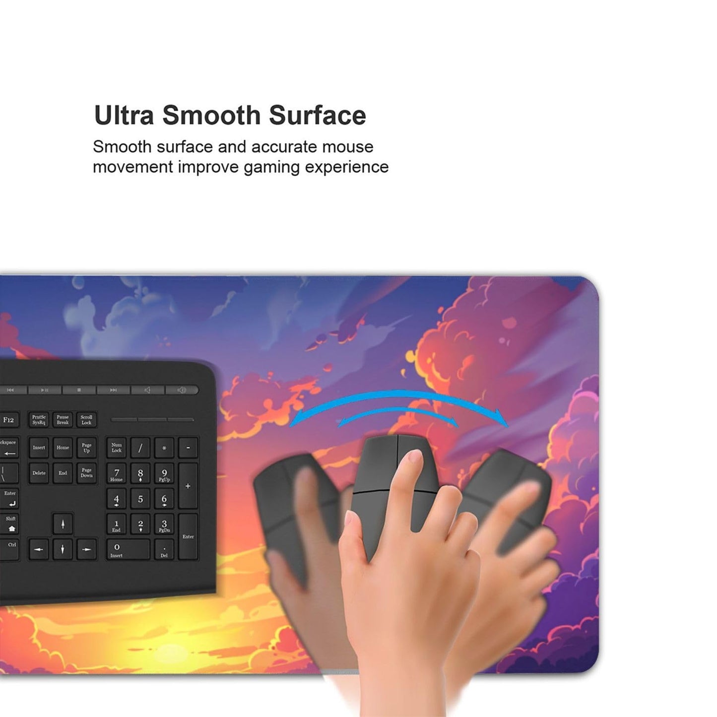 ZOCOZY 48 x 24 Inches Cute Desk Mat Kawaii Pink Purple Desk Pad Anime 3XL Large Mouse Pad Big Full Desk Gaming Mousepad Laptop Computer Keyboard Mouse MatDesk Decor Desk Accessories
