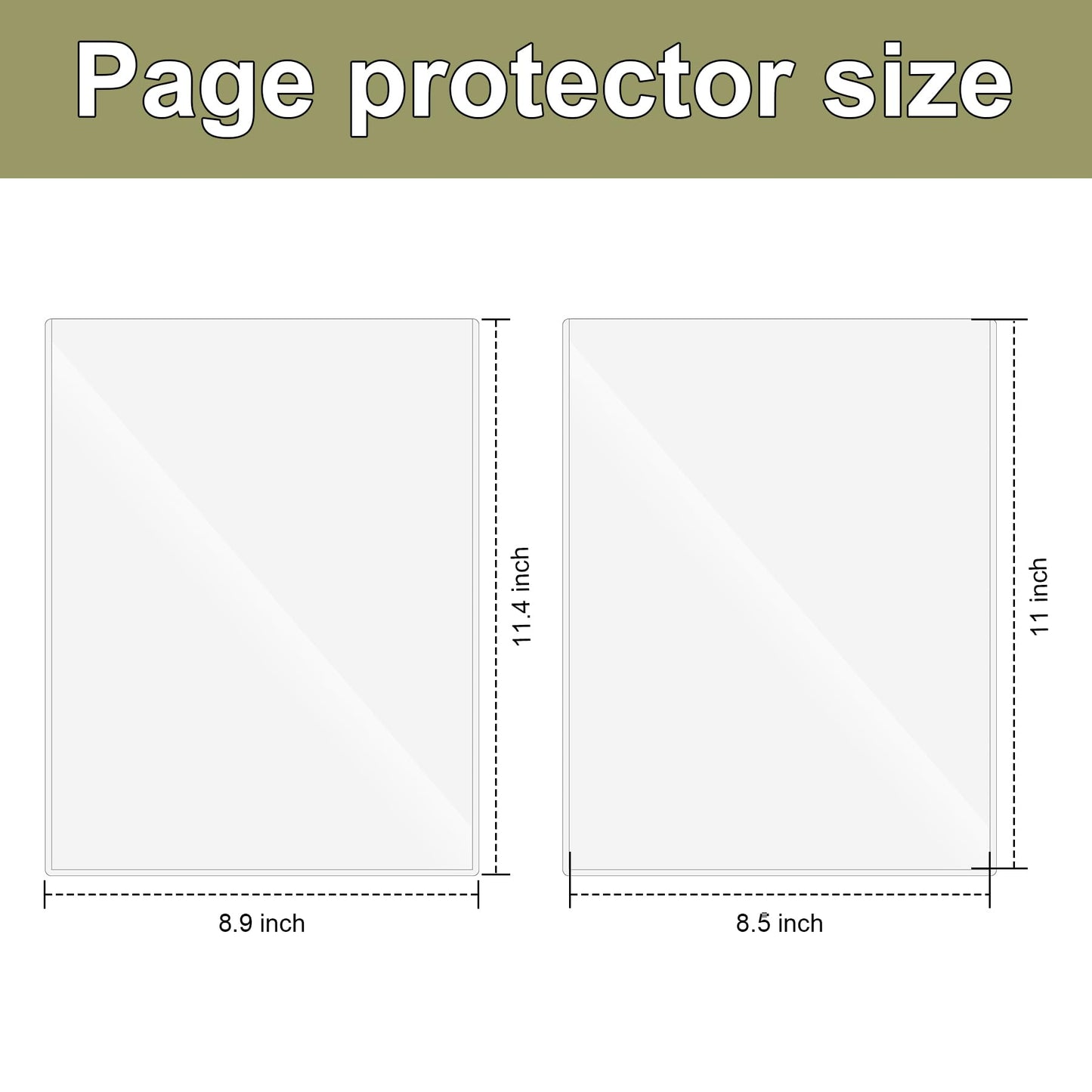 24 Pcs 8.5 x 11'' Rigid Print Protectors, Clear Rigid Top loaders Plastic Paper Page Protectors, Clear Plastic Page Protectors for Photos and Documents