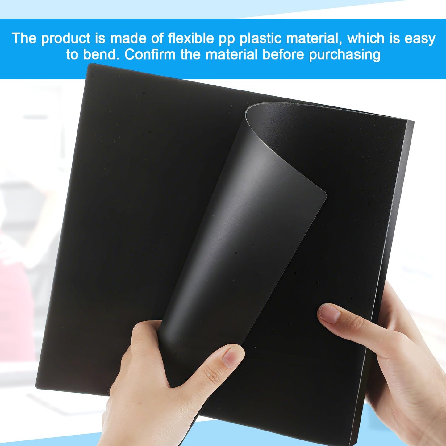 Henoyso 12 Pcs Plastic Mini 3 Ring Binders 1.5'' Binder, Fits 5.5" x 8.5" Paper Holds(capacity 280 Sheets), Flexible Three Round Rings Small Black Binders Bulk for School, Office Use, Photo Album Page