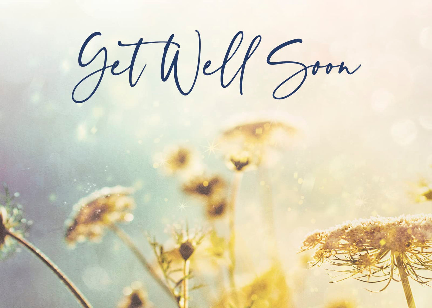 Get Well Soon Cards with Envelopes for Business & Family (Blossoms) Bulk 25 Pack of Thoughtfully Designed Recovery Cards with Envelopes (5x7 inch - A7) Office, Work, Employees & Clients (GW2002)