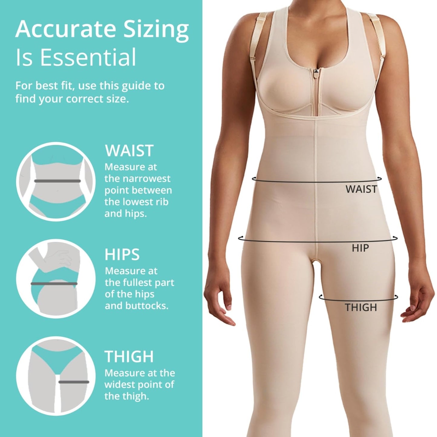 MARENA SFBHM2 Stage 2 Pull-On Girdle with High-Back – Adjustable Mid-Calf Length Girdle