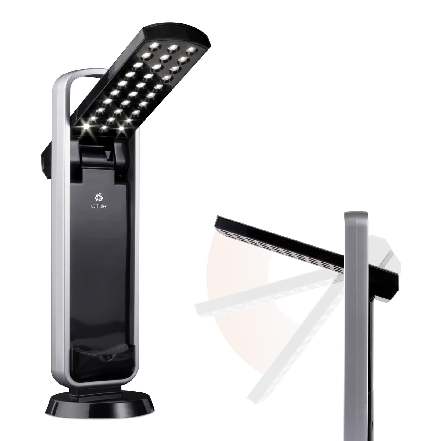 OttLite 290G59 Battery-Operated LED Mobile Task Lamp, Black