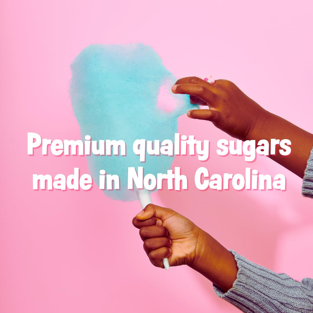 Cotton Candy Express Floss Sugar and Cones Variety Pack with 10 - 11oz Plastic Jars of Assorted Flossing Sugars, Plus 100 Paper Cones. Use With Cotton Candy Express Countertop Machine