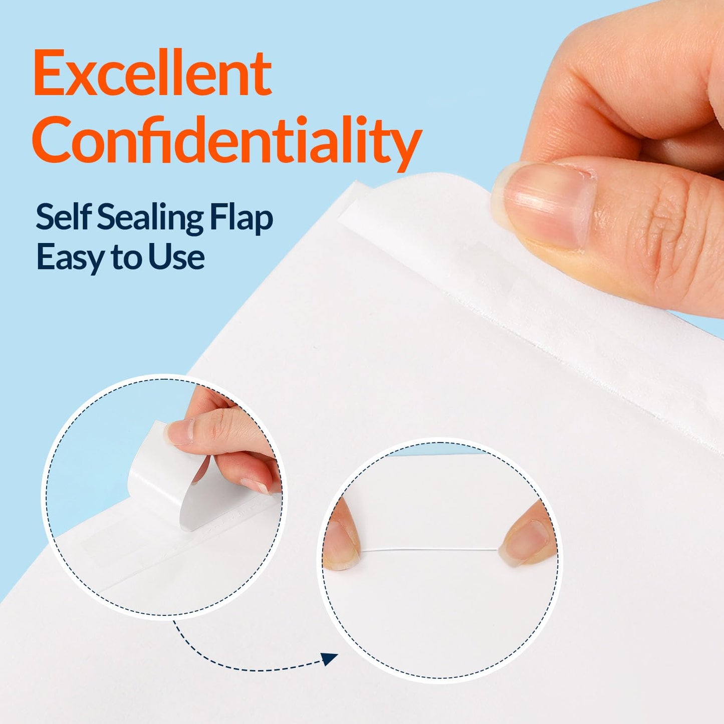 SUNEE 9 x 12 Catalog Envelopes Self Seal, Security Mailing Envelopes, 28lb White Paper, Ultra Strong Quick-Seal for Documents, Office & Business Use, 250 Pack