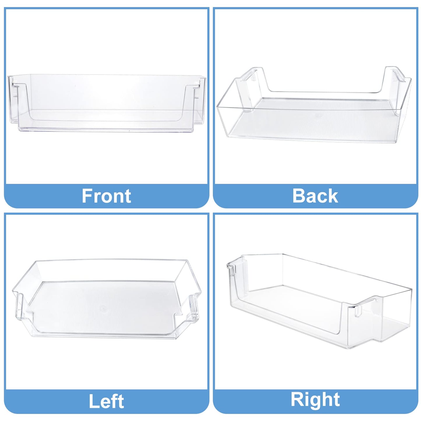 Sikawai 2 Pack W11239961 W10900538 Door Shelf Bin Replacement - Fit for Whirlpool Refrigerator WRS311SDH//WRS325SDH/WRS321SDH Replaces 4591452 W10900538 AP6333410 PS12578777 EAP12578777