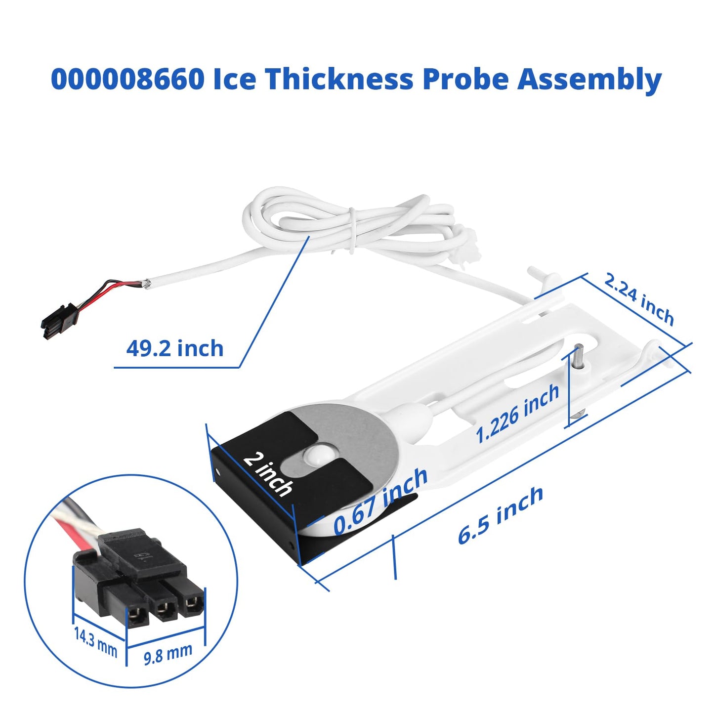 000008660 Ice Thickness Probe Assembly Replacement for Manitowoc, 8660 Ice Thickness Control Ice Machines Parts Compatible with Manitowoc Indigo Series Ice Machine etc
