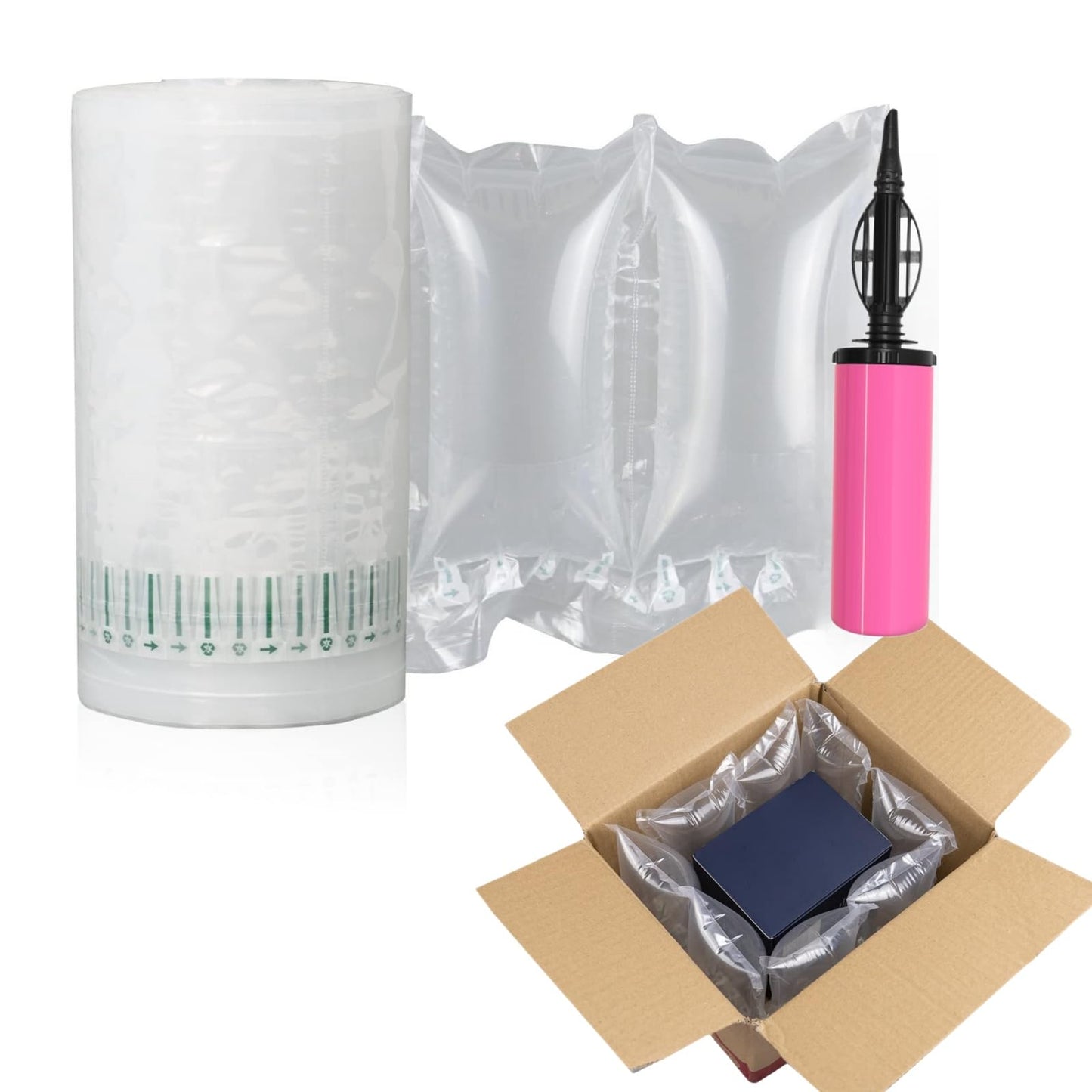 Air Bags for Packing 400 Count Inflatable Air Pillows for Shipping with pump 4.72"x7.87" Recyclable Packaging Filler Shipping Supplies Box Alternative to Packing Peanuts Purse Stuffers for Shape