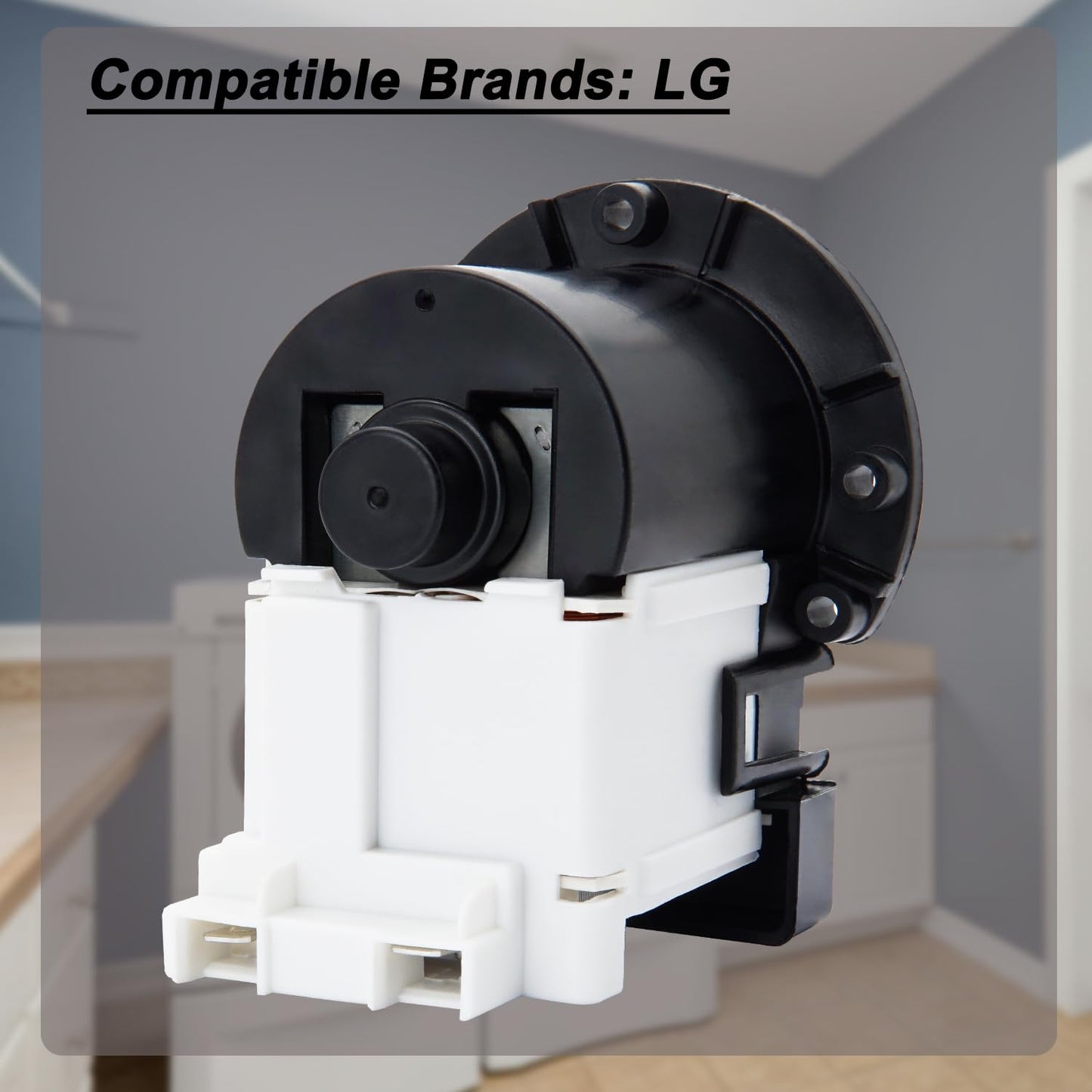 Washer Machine Drain Pump Compatible with LG WM2701HV WM2010CW WM2301HR WM2487HWM WM2487HWMA WM2016CW WM2050CW WM2650HWA WM5000HWA