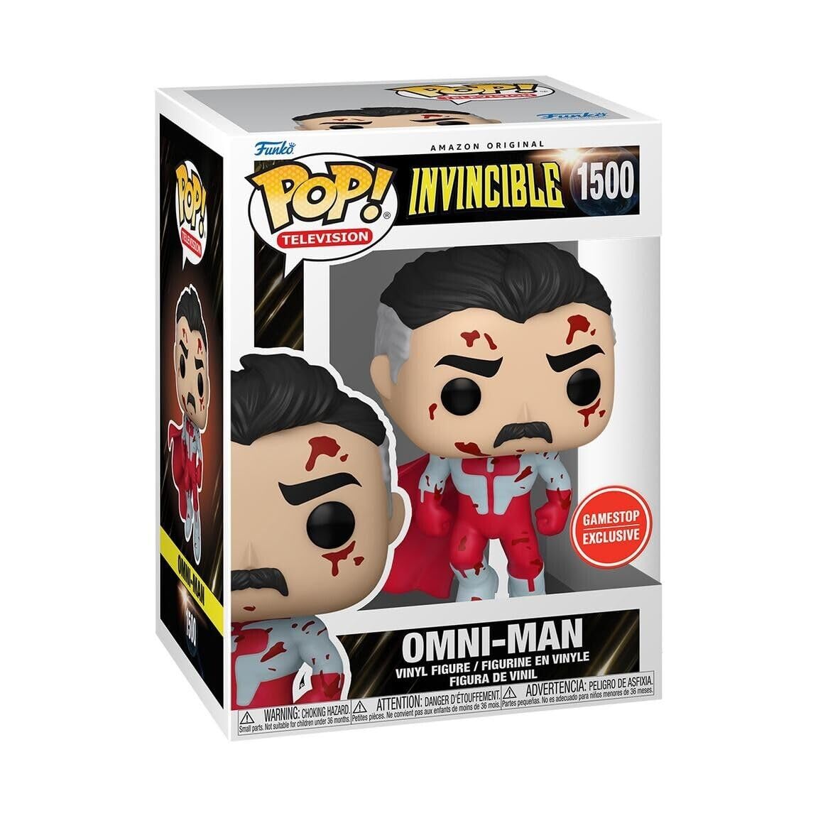 Funko Invincible Bloody Omni-Man Exclusive Pop Vinyl Figure 1500 Bundled with Pop Protector, Standard