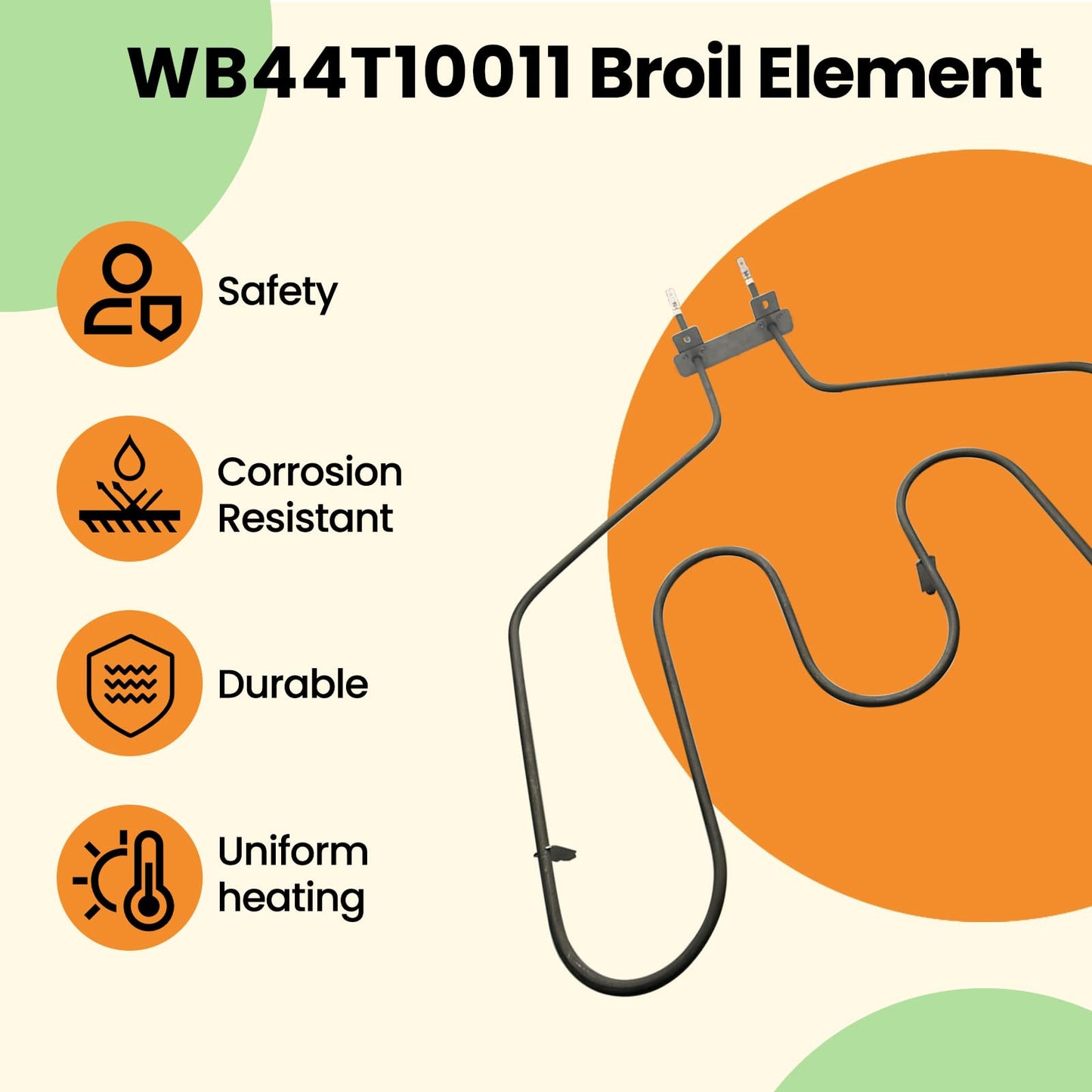 Xzionh WB44T10011 Baking Element Compatible With GE Electric Range,Replacement 820921 AP2030997 PS249286 EAP249286