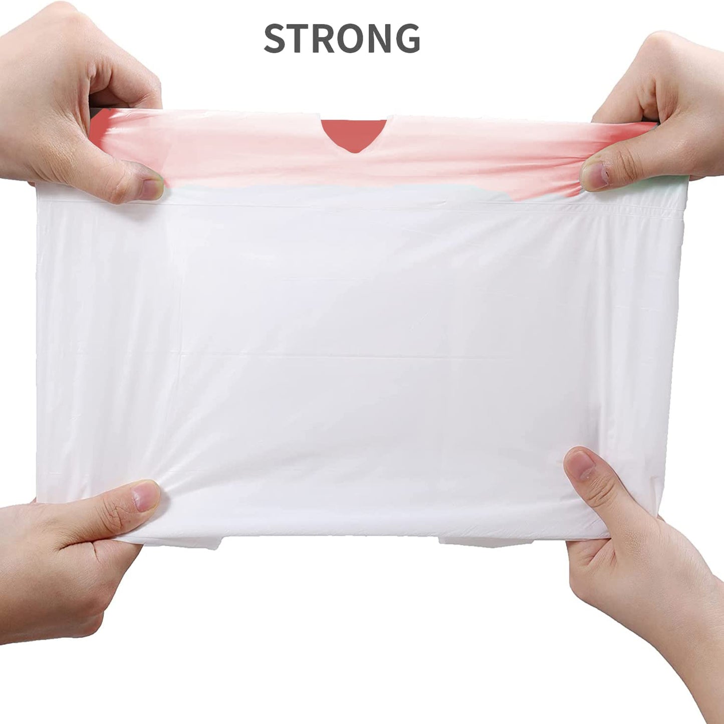 BEIDOU-PAC 30 Gallon Trash Bags Drawstring, 150 Count, White | Unscented | Heavy Duty Multi-purpose Garbage Bags Can Liners for Business Home Kitchen Commercial and Industrial