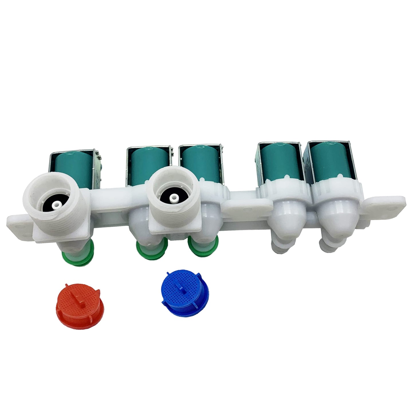Washer Water Inlet Valve Assembly For Samsung WA48H7400AP/A2 WA48H7400AW/AA WA48H7400AW/A2 WA50F9A7DSP/A2 WA52M7750AV/A4 WA50K8600AV/A2 WA54M8750AV/A4 WA45H7200AW/A2 WA50F9A6DSW/A2 WA48J7700AW/A2