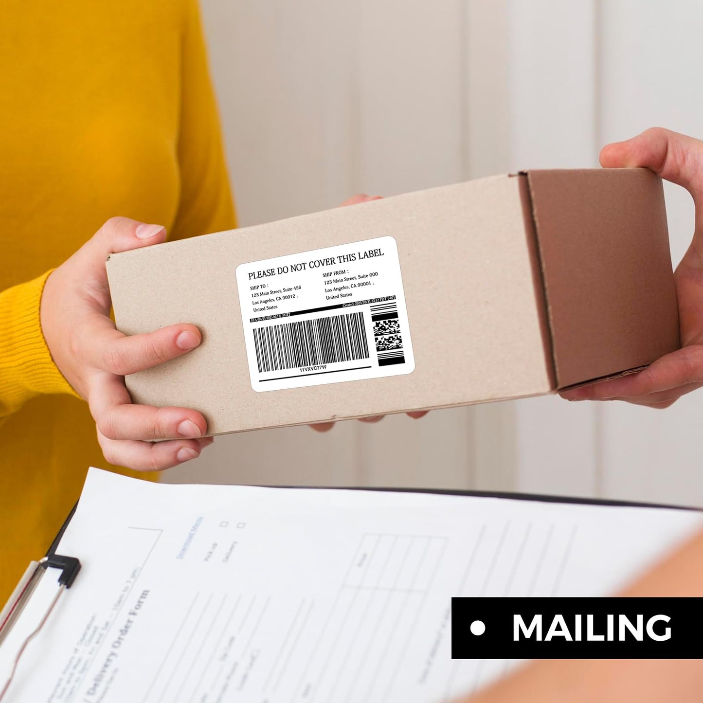 Mailing Labels for Laser/Inkjet Printer, Address Labels Stickers - 500 Sheets 3 1/3" x 4" 6 up Printable Sticker Paper, 3000 Mailling Label for Packages
