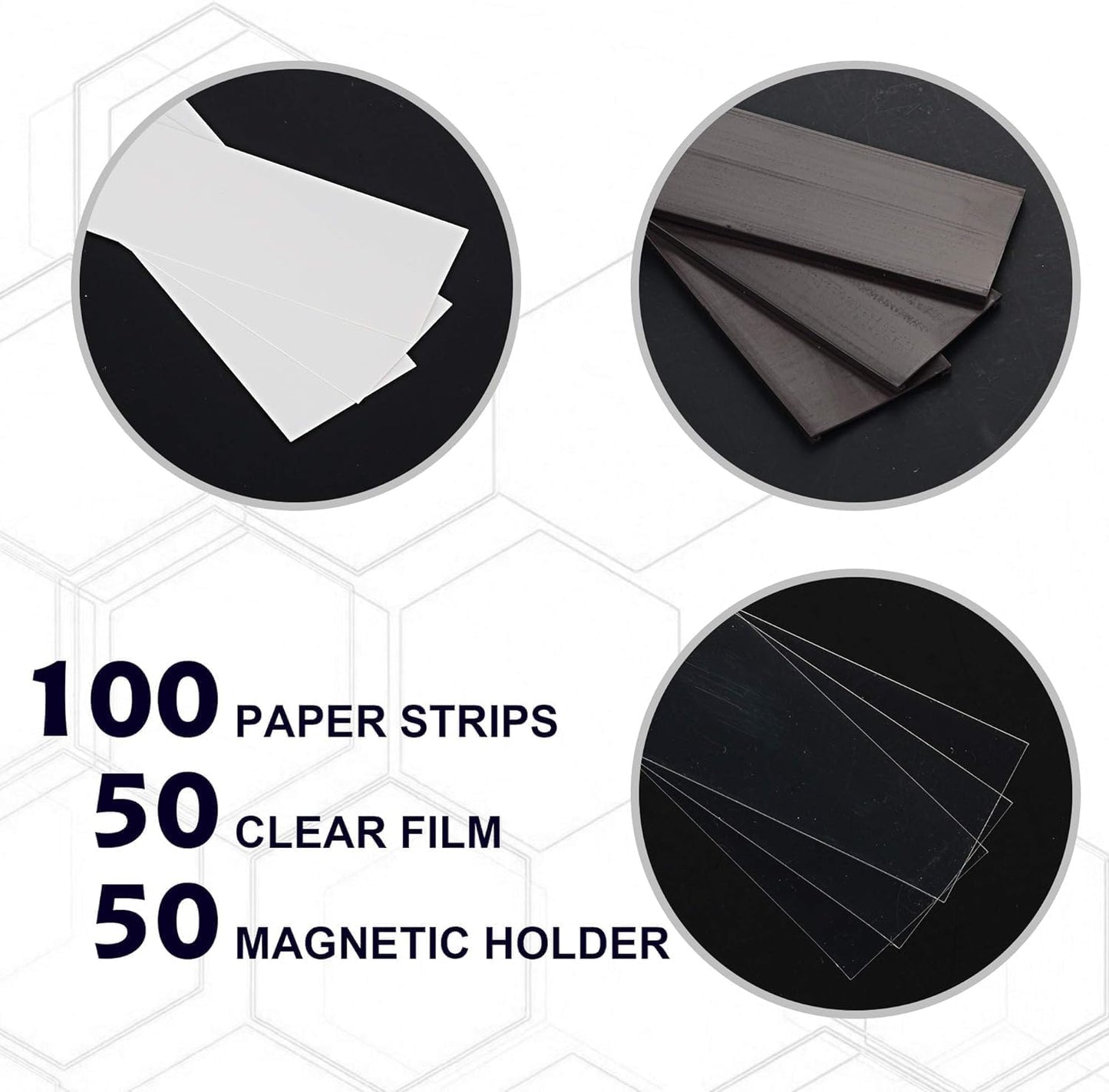 LLPT Magnetic Label Holder 5" x 3" 26 Packs C Channel White Paper Cards Protective Film Strong Removable for Shelf White Board Toolbox Metal Wall Cabinet Drawer(MH53026)
