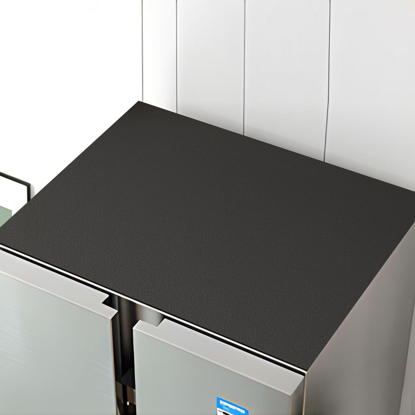 BANEBOR Cuttable Non-Slip Refrigerator Top Cover – Dust-Proof Fridge Protector Mat for Kitchen, Universal Fit for Freezer, Home Appliance Accessories (Dark Grey, 35''x26'')