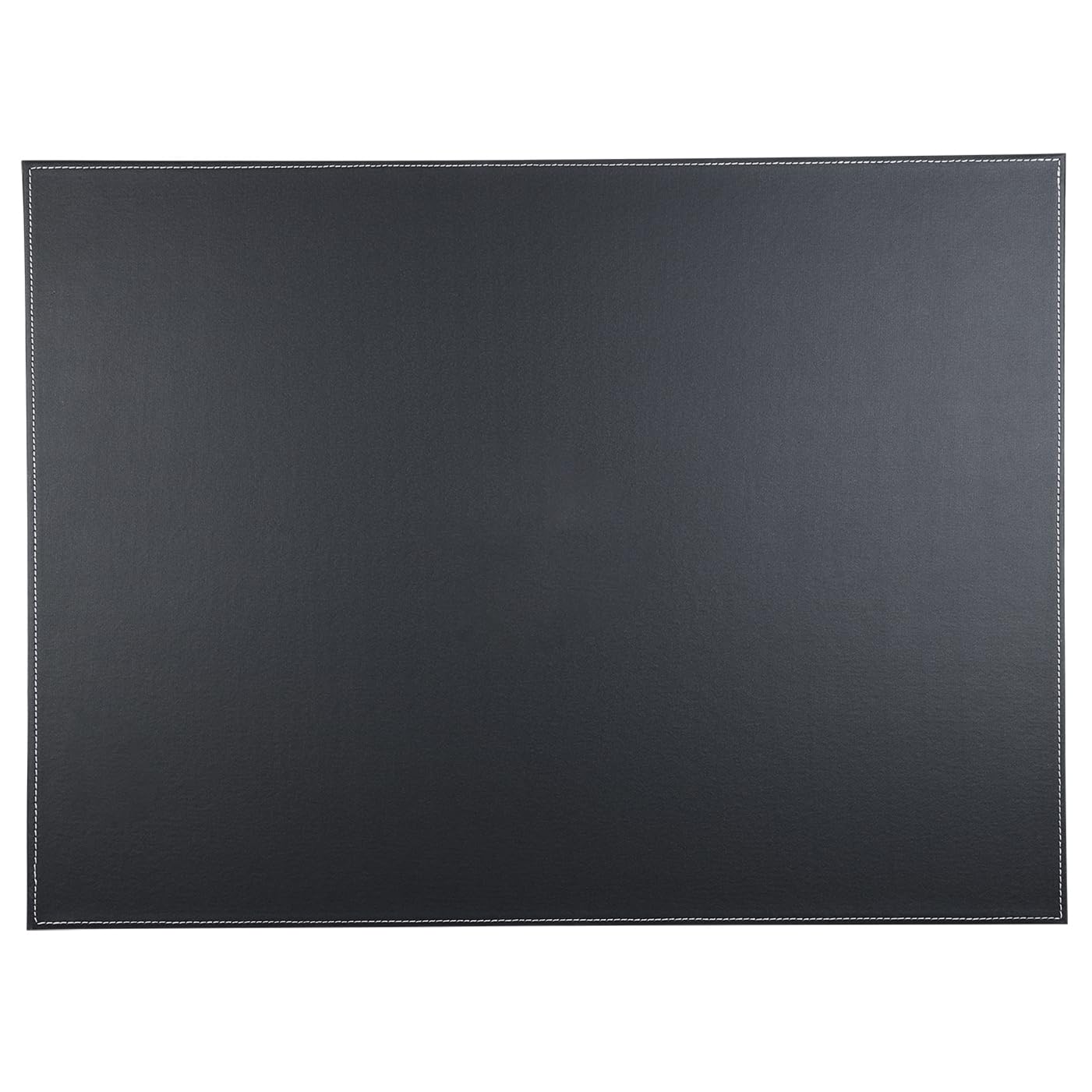 KINGFOM Desk Pad & Mat 24" x 18" Protector Large Mouse Pad PU Leather for Desktops and Laptops (Black)