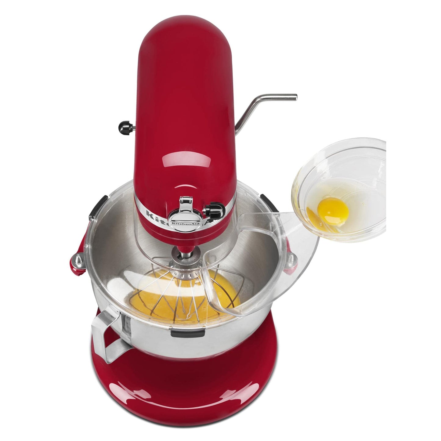 KitchenAid Secure Fit Pouring Shield, Fits all 5, 5.5 and 6 Quart KitchenAid Bowl-Lift Stand Mixers* with stainless steel bowls. * Sold separately, does not fit model KN25WPBH.