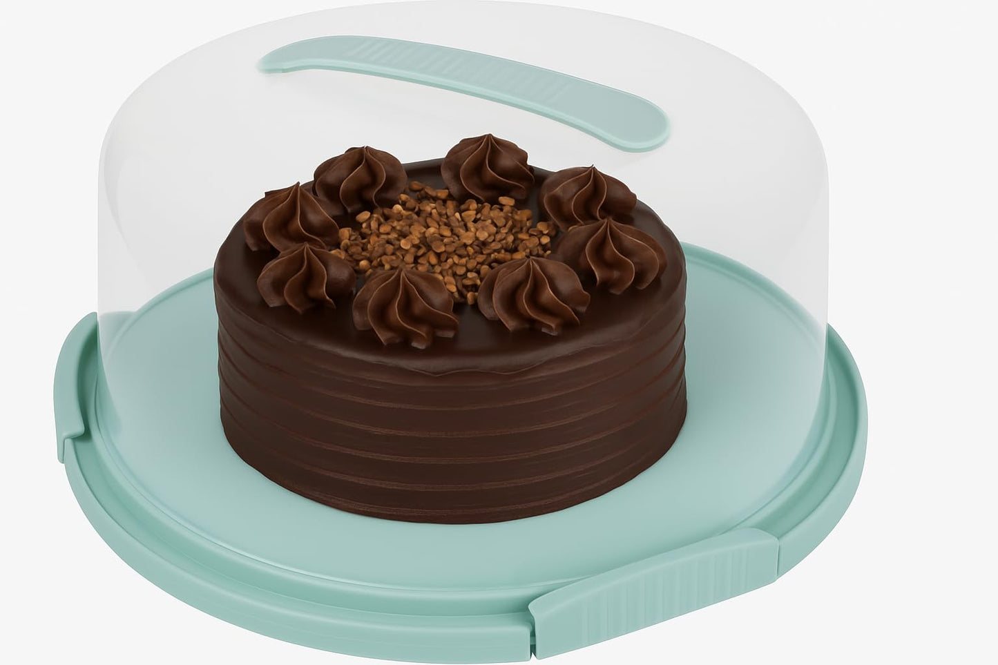 EXTRA LARGE Cake Carrier/Cake Container with Server (Holds up to 12 inch 3-layer cake) Cake Carrier With Lid And Handle /Cake Holder with Lid/Cake Cover Cake Plate Clear Cake Dome Cake Plate With Lid