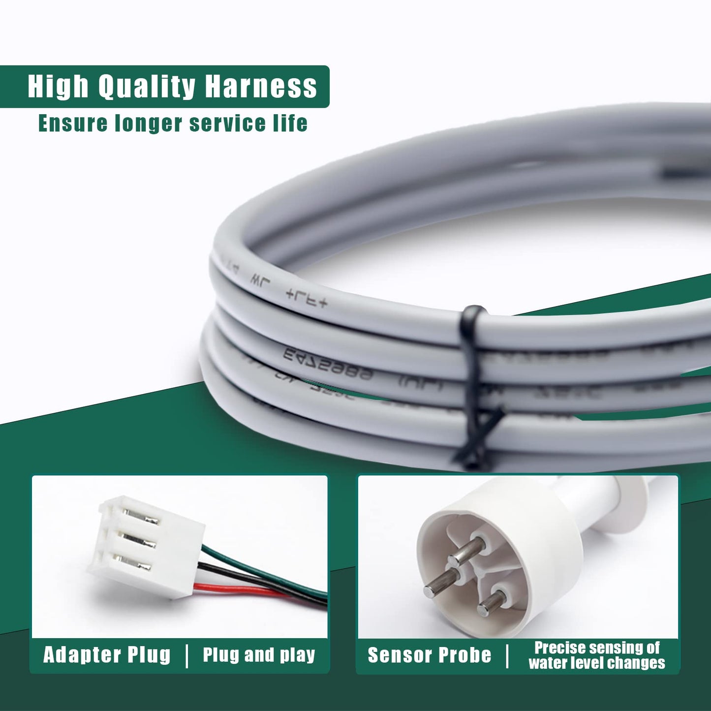 000016053 Ice Water Level Probe Kit Replacement for Manitowoc Ice Machines, Commercial Ice Maker Parts with Harness